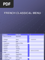 17-Course French Classical Menu Guide | PDF | Hors D'oeuvre | Pasta