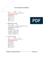 Ejercicios Resueltos de Sucesiones Aritméticas