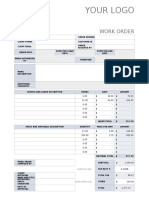 IC Service Work Order Template 8963