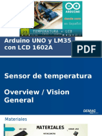 Medidor de Temperatura Con LM35 y Arduino y LCD
