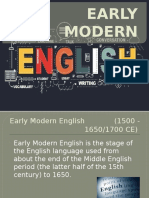 EARLY MODERN English