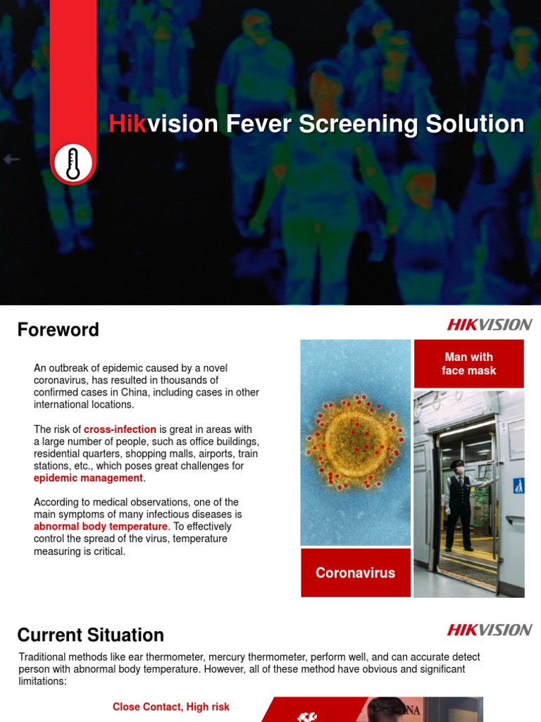 Hikvision Fever Screening Solutions | PDF | Thermography | Camera