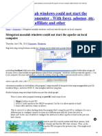 Mengatasi Masalah Windows Could Not Start The Apache On Local Computer - Make Money From Internet PDF