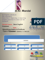 Subham Kr. Mandal: Basic English Grammar
