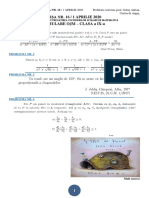 FIȘA NR. 16 ( 1 APRILIE 2020) PROVOCARE CONCURSURI ȘCOLARE (CLS. A 9-A) cu soluții peste o săptămînă