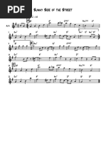 Sunny Side of The Street Eb Lead Sheet PDF