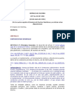 ESTATUTO DE PUERTOS MARITIMOS- Ley 01 1991.doc