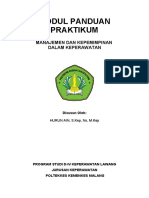 Modul Panduan Praktikum: Manajemen Dan Kepemimpinan Dalam Keperawatan