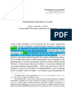 Pensamiento narrativo y la acción