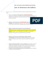 ESTRATEGIA DE PREVENCION DE  LOS PELIGROS O RIESGOS SINDROME EDIFICIO ENFERMO