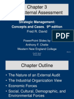 The External Assessment: Strategic Management: Concepts and Cases. 9 Edition
