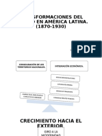 Transformaciones espaciales en Latinoamérica 1870-1930