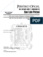 Bando de Policia y Gobierno de Matehuala SLP PDF