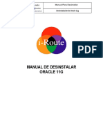 Manual para Desinstalar Oracle 11G