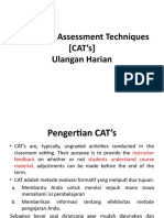 Classroom Assessment Techniques (CAT's) Ulangan Harian