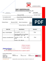 Test Certificate For Nitoproof 120