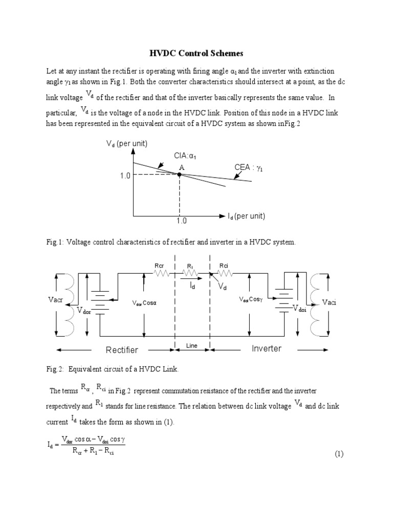 Maintaining Constant Current in an HVDC System through Firing Angle