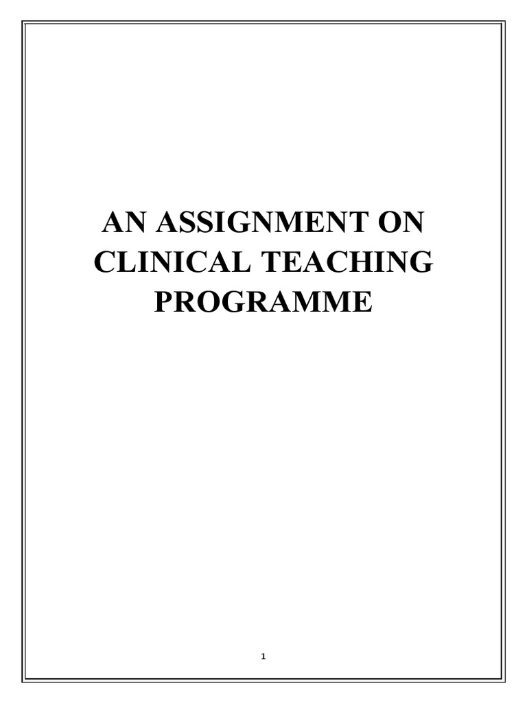 Clinical Teaching Programme Overview | PDF | Nursing | Patient