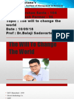 The Will To Change The World