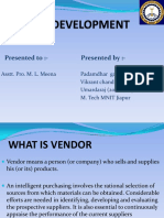 Vendor Development Process