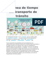 La Línea de Tiempo Del Transporte de Tránsito