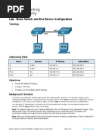 Kuliah 4 - Praktek2 - Basic Switch and End Device Configuration