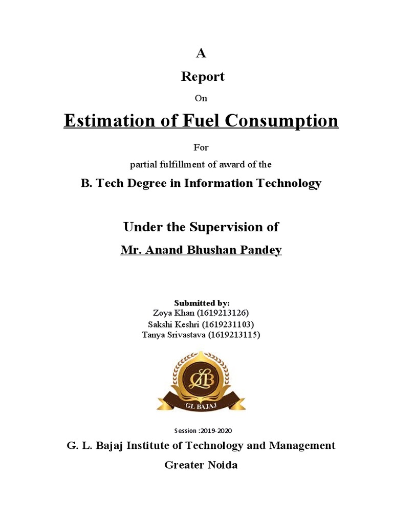 Fuel Consumption Estimation Using ML | PDF | Machine Learning ...