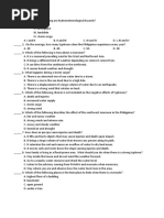 QUIZ - Hydrometeorological Hazards