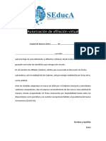 Autorización Durante Cuarentena PDF