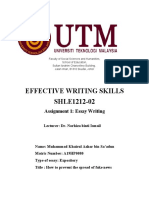 Effective Writing Skills SHLE1212-02