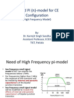 Hybrid Pi (π)-model for CE