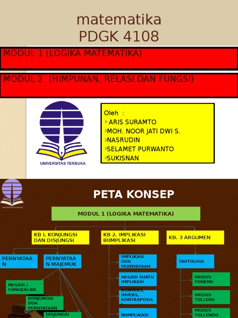 Modul Logika Matematika dan Himpunan | PDF