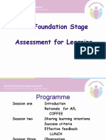 The Foundation Stage Assessment For Learning