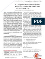 Assessment and Design of Steel Frame Structure, Consists Performance of Connection Joints With Tekla & Staad Pro