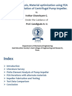 Structural Analysis, Material Optimization Using FEA and Experimentation of Centrifugal Pump Impeller