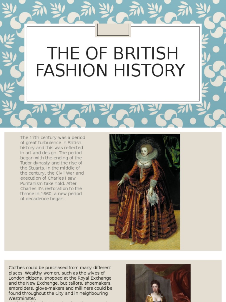 The of British Fashion History PDF Dress Clothing