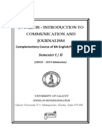 Introduction To Communication & Journalism PDF