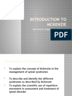 Introduction To McKenzie Approach Manual Therapy