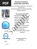 The World Standard For Developing Quality Software Systems This Checklist Defines