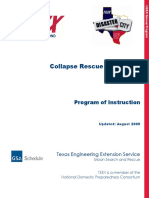 Collapse Rescue Operations - Program of Instruction-1