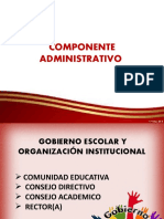 Diapositivas Componente Administrativo 2019