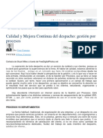 Calidad y Mejora Continua Del Despacho PDF