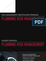 planning risk management outline