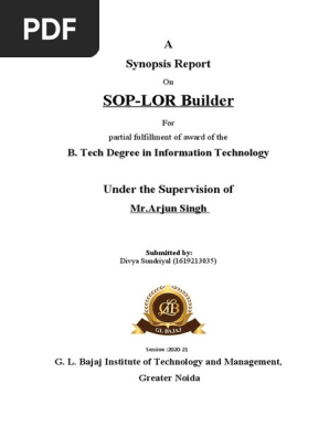 synopsis Report Format IT.docx