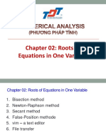 IT-502041-Numerical Analysis-Chapter 02-Roots of Equations in One Variable
