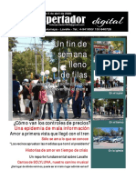 Periódico El Despertador, Lavalle, Mendoza, Argentina, Edición Del 5 de Abril de 2020