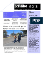 Periódico El Despertador, Lavalle, Mendoza, Argentina, Edición Del 29 de Marzo de 2020