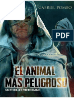 El Animal Mas Peligroso, Portada Del Thriller. Autor: Gabriel Pombo