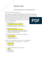 General Proficiency Test: Choose The Correct Answer by Selecting A, B, C, or D in The Answer Form in Google Classroom