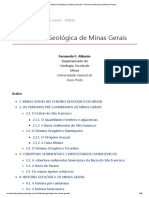 História Geológica de Minas Gerais – Recursos Minerais de Minas Gerais